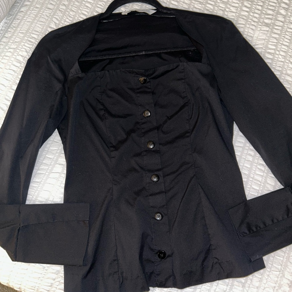 Zara Black Tailored Blazer with Structured Silhouette